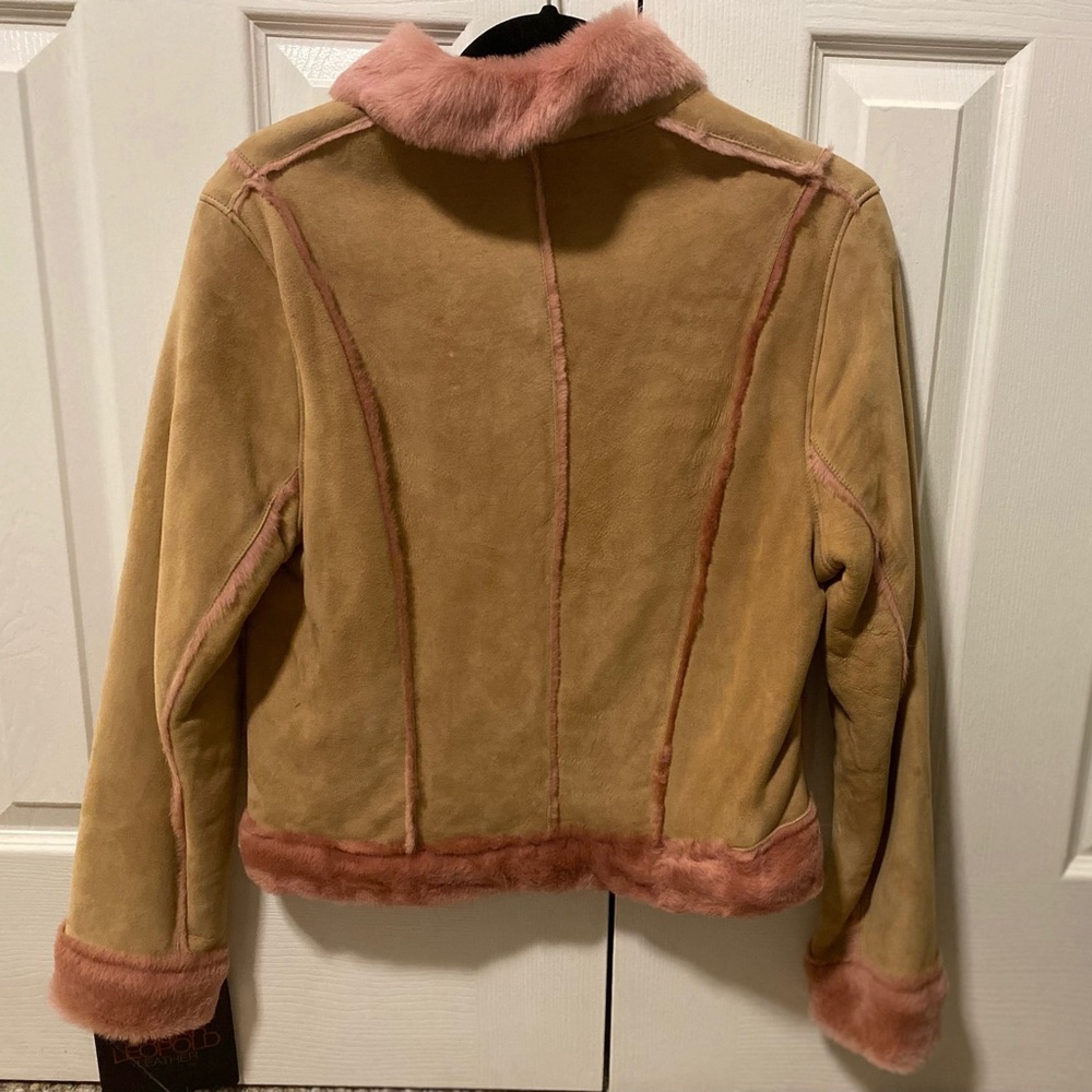 Oscar Leopold Suede Fur-Lined Coat - M/NWT